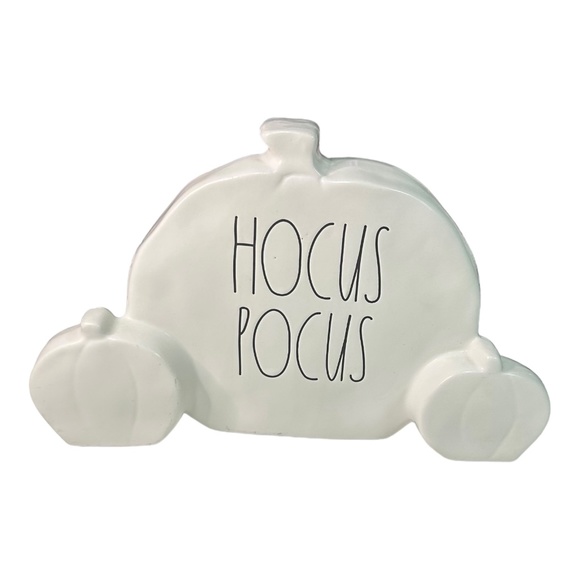 Rae Dunn "HOCUS POCUS" Pumpkin Carriage Decor - Picture 1 of 2